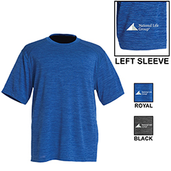 MENS SPACE DYE PERFORMANCE TEE